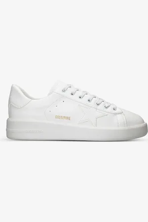 Golden Goose Pure Star Star-embroidered Faux-leather Low-top Trainers