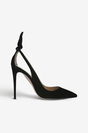 Aquazzura Deneuve Suede Heeled Pumps