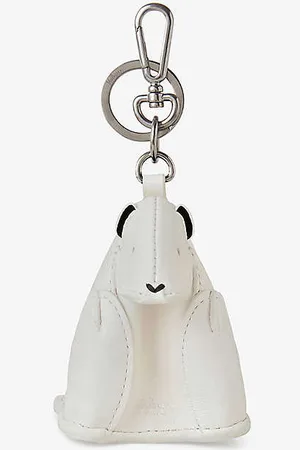 MULBERRY Polar Bear Zipped-pocket Leather Keyring
