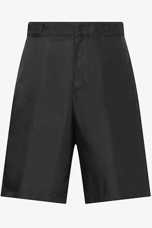 Prada Bermuda Brand-plaque Recycled-nylon Shorts