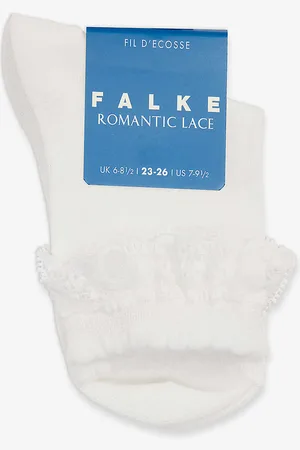 Falke Romantic Lace-trim Ankle-length Cotton-blend Socks 2-10 Years