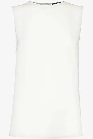 THEORY Sleeveless Regular-fit Silk Top