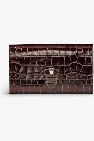 ASPINAL OF LONDON Logo-embellished Leather Travel Wallet