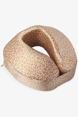 Slip Jet Setter Animal-print Silk Travel Pillow