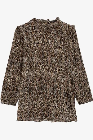 IKKS Arabesque-print Woven Top