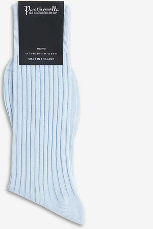 Pantherella Ribbed Cotton-blend Socks