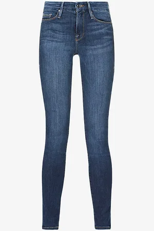 GOOD AMERICAN Good Legs Skinny High-rise Stretch Cotton-blend Jeans
