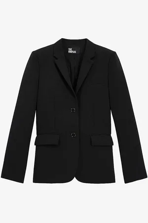 The Kooples Slim-lapel Single-breasted Stretch-woven Blazer