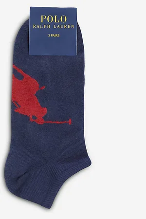 Ralph Lauren Big Pony Trainer Socks Pack of Three