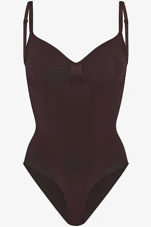 SKIMS Sculpt Ruched Stretch-woven Body