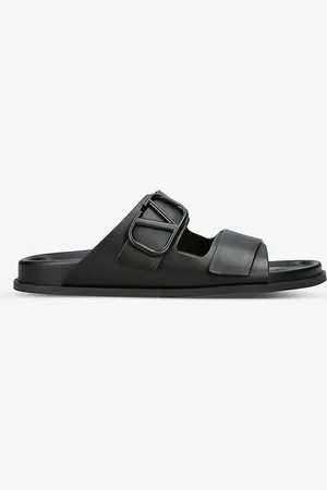 VALENTINO GARAVANI Vlogo-embossed Leather Sandals