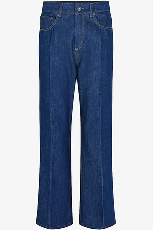 Soeur Francisco Contrast-stitch Straight-leg High-rise Jeans