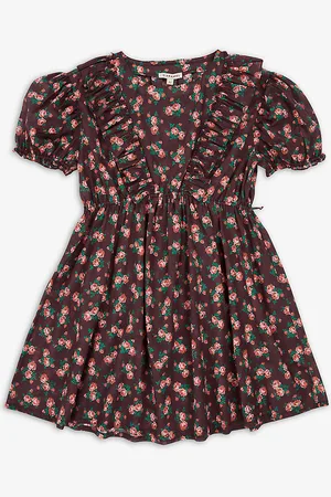 Caramel Orca Floral Cotton Dress 3-12 Years