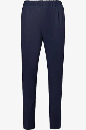 Paige Snider Elasticated-waistband Tapered-leg Regular-fit Stretch-woven Trousers
