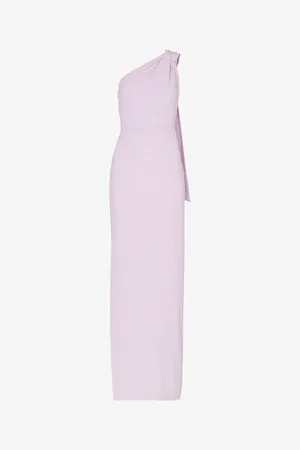 Whistles Bethan One-shoulder Stretch-recycled-polyester Maxi Dress