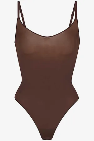 SKIMS Everyday Sculpt Scoop-neck Stretch-jersey Body