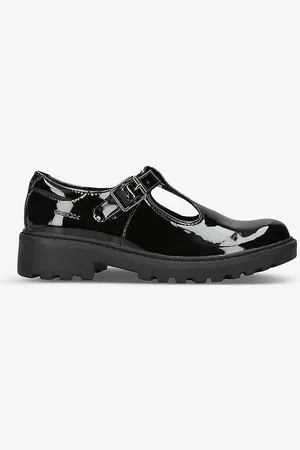 Geox Casey Logo-debossed Patent-leather Shoes 7-10 Years