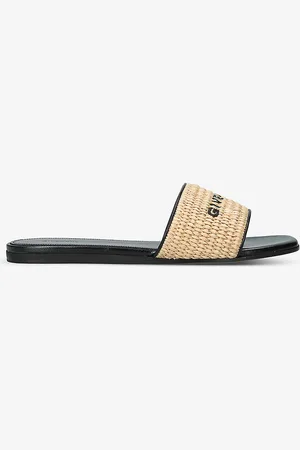 Givenchy 4g Logo-print Raffia Sandals
