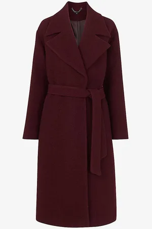 Whistles Lorna Tie-waist Relaxed-fit Wool Coat