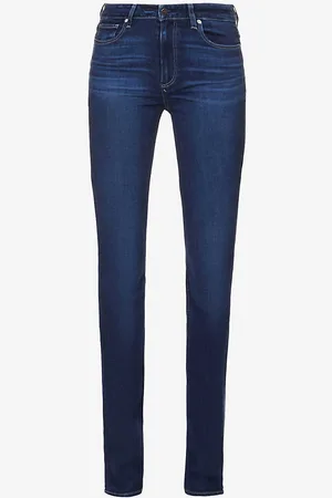Paige Hoxton Straight High-rise Cotton-blend Denim Jeans
