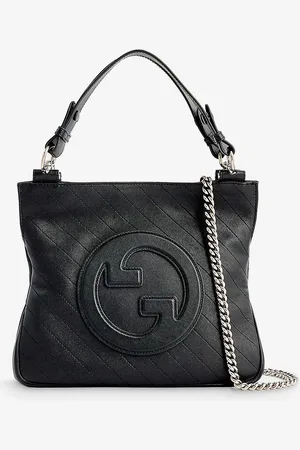 Gucci Blondie Branded Leather Tote Bag