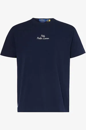 Ralph Lauren Script Logo Text-print Cotton-jersey T-shirt