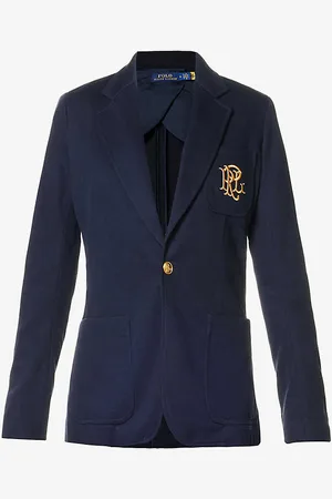 Ralph Lauren Padded-shoulders Cotton-blend Jacket
