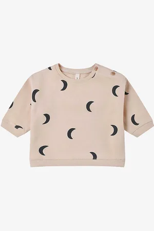 Organic Zoo Moon-print Organic-cotton Sweatshirt 3 Months- 4 Years