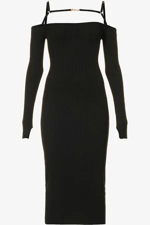 Jacquemus La Robe Sierra Square-neck Knitted Midi Dress