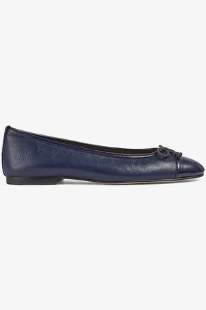 LK Bennett Kara Toe-cap Leather Ballerina Pumps