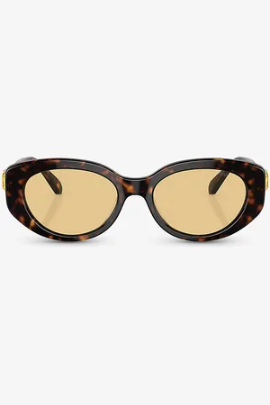 Swarovski Sk6002 Oval-frame Tortoiseshell Acetate Sunglasses