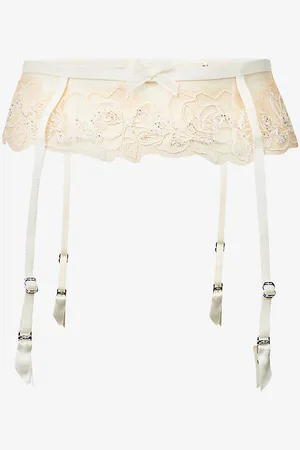 Agent Provocateur Lindie Floral Lace Suspender Belt