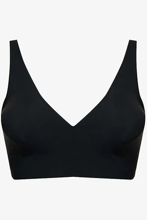 Wolford Pure Skin V-neck Stretch-woven Bra