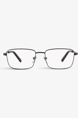 Bvlgari Bv1123 Square-frame Branded-arm Metal Optical Glasses