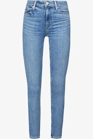 Paige Hoxton Ankle Cropped Skinny High-rise Stretch-denim Jeans