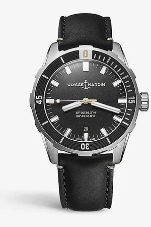 Ulysse Nardin 1503-170le-3/93-hammer Diver Chronograph and Rubber Automatic Watch
