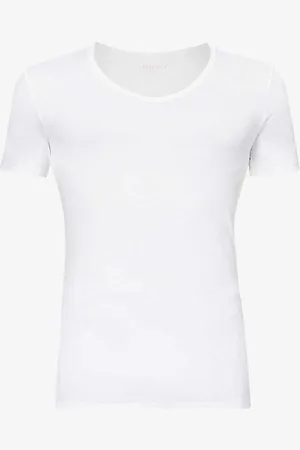 DEREK ROSE Jack V-neck Cotton T-shirt