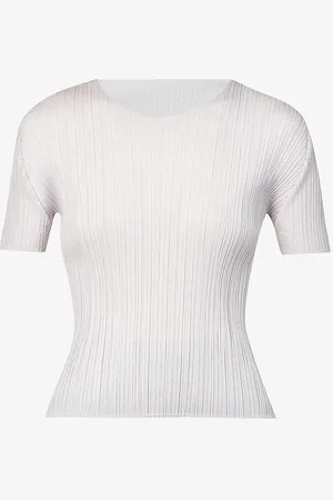 PLEATS PLEASE ISSEY MIYAKE Basics High-neck Pleat Knitted Top