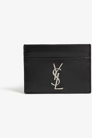 Saint Laurent Monogram Leather Card Holder