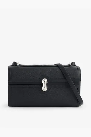 SAVETTE Symmetry Grained Leather Cross-body Bag