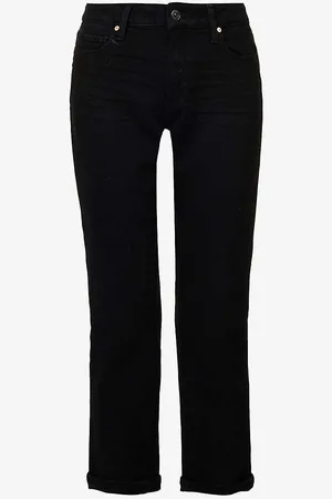 Paige Brigitte Straight-leg Mid-rise Stretch Cotton-blend Jeans