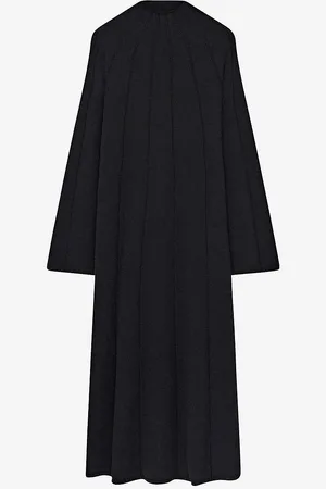 Joseph Ribbed Bell-sleeve Stretch Wool-blend Maxi Dress