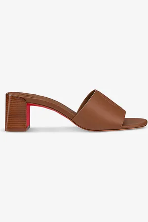 Christian Louboutin So Cl 55 Leather Heeled Mules