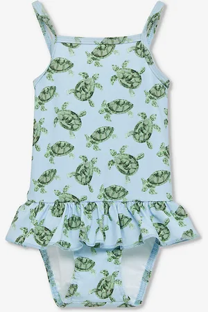 FrenchTrotters Turtle-print Stretch-woven Swimsuit 3-24 Months