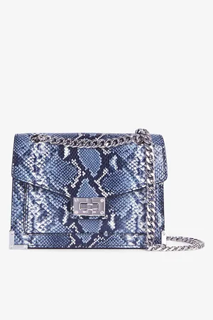 The Kooples Emily Small Snakeskin-embossed Leather Cross-body Bag