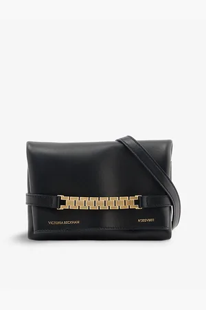 Victoria Beckham Chain-embellished Mini Leather Pouch Bag