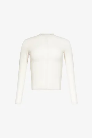 Lounge Underwear Essential Logo-embroidered Slim-fit Stretch-woven Top