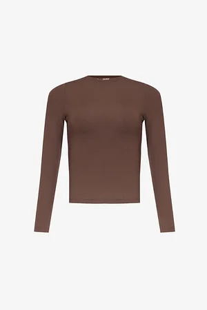 Lounge Underwear Essential Logo-embroidered Slim-fit Stretch-woven Top