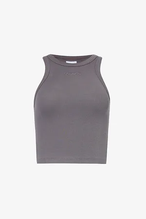 Lounge Underwear Essential Logo-embroidered Stretch-cotton Top