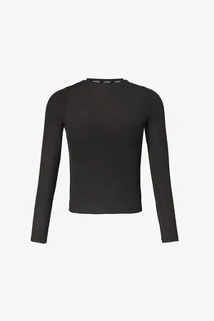 Lounge Underwear Essential Logo-embroidered Slim-fit Stretch-woven Top